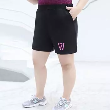 Casual Shorts Summer Thin Style Ice Silk Quick-drying Sport Large Size Loose Wide-leg Five-inch Mid-length Pants 3XL чёрный