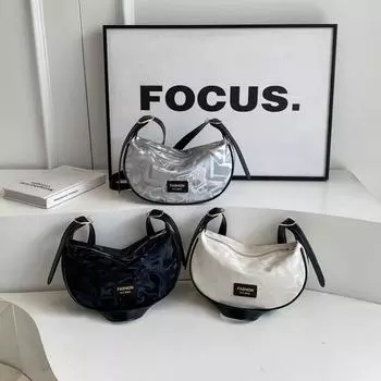 Casual Simple Bag for Women New Texture Niche Design One-shoulder Crossbody Bag Fashionable and Fashionable Dumpling Bag Trendy