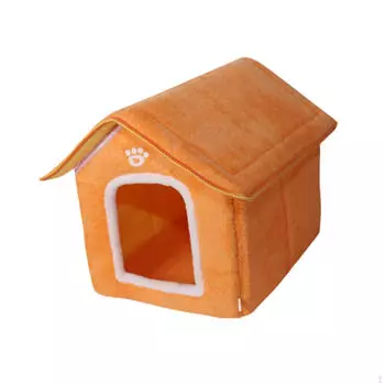 Cat and Dog Bed, Indoor Pet House for Kittens Puppies жёлтый