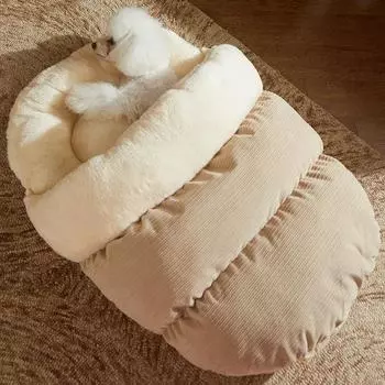 Cat Bed for Indoor Cats Sleep Cuddle Cave Cat Cave Bed for Indoor Cat Ultra Soft Plush Mini Dogs Cave Bed Slip Resistant Bottom 62x40cm(Within 5kg)