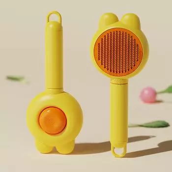 Cat Combing Special Rabbit Ear Comb To Remove Floating Hair Needle Comb Pet Dog Combing Brush Cat Cleaning Artifact Supplies белый