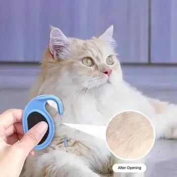 Cat Dog Comb Pet Knotting Blade Comb Puppy Hair Hair Removal Beauty Trimmer Comb Blade Comb Cat Brush Long Hair Knotting Tool чёрный
