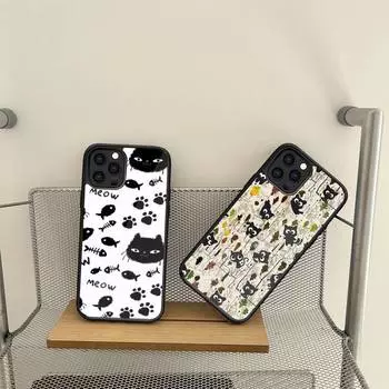 Чехол для телефона с изображением кошки, собаки, рыбы для Samsung S7, S8, S9, S10, S20, S30, Edge Plus, Note 7, 5, 8, 9, 10, 20 Pro, силиконовый чехол из ПК+ТПУ Samsung S21 5G