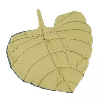Cat Mat Leaf Shaped Cat Bed Thickened Comfortable Cartoon Cat Pad Soft Warm Pet Blanket for Indoor D