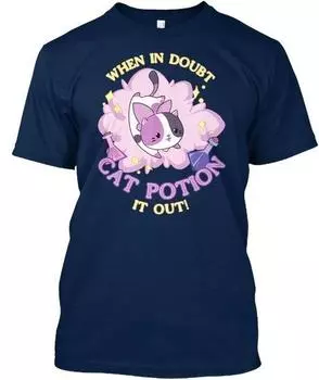 Cat Potion When In Doubt Potion It Out Стандартная футболка Aphmau S