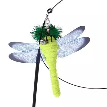 Cat Toys Cat Teaser Wire Fish Funny Cat Rod Fishing Cat Rod Feather Bell Funny Cat Stick Pet Interactive Training Playing Toy
