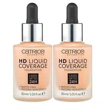 Catrice HD Liquid Coverage Foundation 30 мл, нет. 030 Песочно-бежевый, 2 шт.