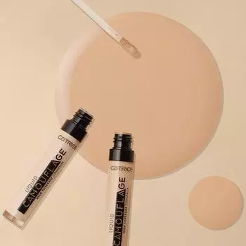 Catrice Liquid Camouflage Консилер с высокой степенью покрытия (6 цветов),Корейская косметика, КПОП 1. 005 Light Natural
