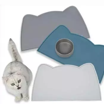 CatS Bag to Mats Кошки Собаки Домой. Чистый коврик для животных и противоскользящий силиконовый коврик для еды, водонепроницаемый, легкий, устойчивый к загрязнениям XS серый