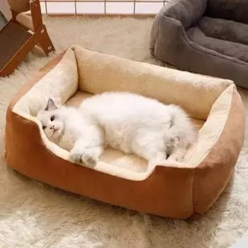 Cats Bed Dog Mat Beds for Cats Pet Products Cushions Dog All Houses Supplies Things Accessory Habitats Basket House Beds Cat S 45X30cm