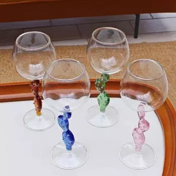 Catus Shape Ins Nordic Wine Glass Бокалы для шампанского Бокалы для вина Посуда для бара Термостойкое стекло розовый