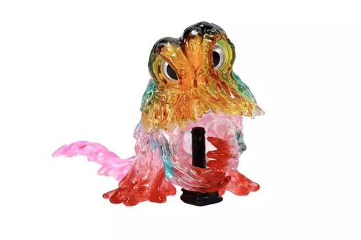 Ccp Средний размер серии Godzilla EX [4-е издание] Chimney Hedorah Psychedelic Color Clear Ver. приблизительно. Фигурка из мягкого винила ПВХ, предварительно окрашенная, 90 мм