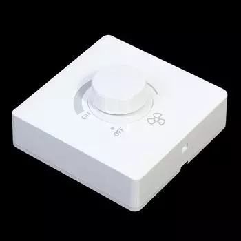 Ceiling Fan Adjustment Stepless Speed Controller Wall Switch 220V 10A Ceiling Fan Speed Control Switch Home Accessory белый