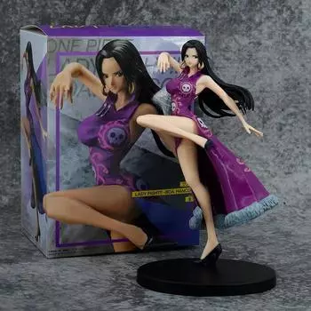 Цельная фигурка аниме для взрослых, игрушки GK Snake Princess Boa Hancock, экшн-фигурка 21 см, сексуальная кукла Cheongsam для девочек, фигурки No Box