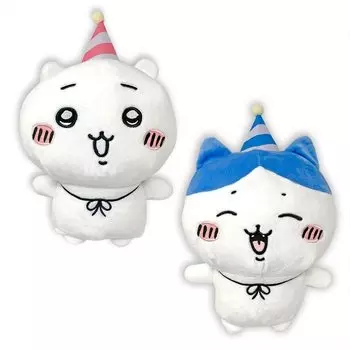 Celebrate your birthday together Chikawa Hachiware Hapiba BIG stuffed toy, set of 2 types, approx. 36cm, official goods