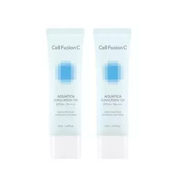 CELL FUSION C Aquatica Солнцезащитный крем 100 SPF 50+ PA++++ 50 мл*2 шт. P000DWOP - Suncream
