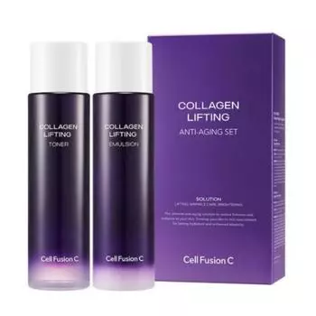 Cell Fusion C Collagen Elasticity AntiAging Набор из 2 средств — Тонер 150 мл + Эмульсия 150 мл — 1 шт.