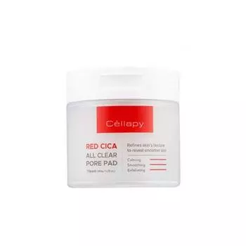 CELLAPY Red Cica All Clear Pore Pad 70 подушечек/150 г
