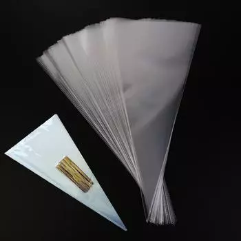 Целлофановые пакеты для шоколадных конфет, 100 шт., прозрачные упаковочные пакеты, экологически подарочные пакеты 13*25cm