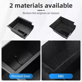 Center Console Trays for Tesla Model 3 Y Highland Organizer Accessories Under Seat Storage Box Armrest Hidden Bins Cup Holder