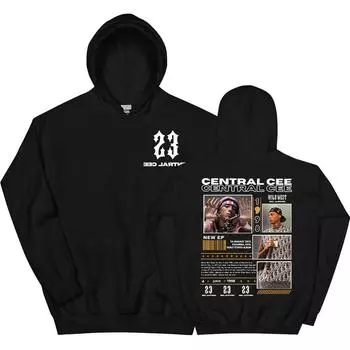 Central Cee CAN T RUSH GREATNESS Печатные толстовки с капюшоном с длинным рукавом Пуловеры с капюшоном Уличная одежда Рэпер Печатная модная одежда Унисекс XS
