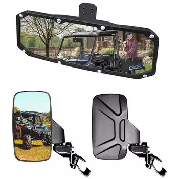 Центральное зеркало заднего вида и 2 боковых зеркала для Polaris Ranger 500/570/900/1000