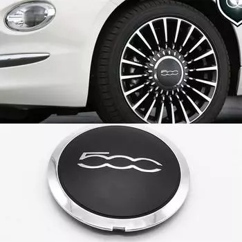 Центральный колпак колеса Черный &Amp; Серебристый Для Fiat 50051884863