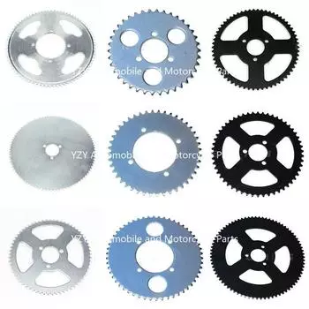 Цепь T8F 38T 44T 54T 58T 64T 74T Задняя звездочка Зуб 26/29/54/35MM для 47CC 49CC Mini Moto ATV