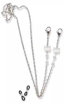 Цепочка для очков Cat Lovers Mask Chain Перламутровый Жемчуг Золото Серебро Стильные Простые Аксессуары для очков Аксессуары для очков Солнцезащитные очки Цепочка Cat