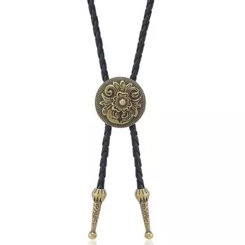 Цепочка для свитера в стиле хип-хоп Tangcao Petal Punk Denim Свитер Ожерелье Bolo Tie Цепочка для свитера на шею бронзовый