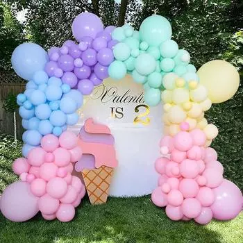 Цепочка для воздушных шаров Macaron, посылка, украшение свадебной комнаты, нерегулярная цепочка для воздушных шаров, макет для дня рождения, свадьбы