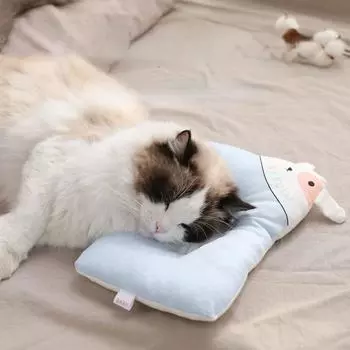 Cervical Spine Deep Sleep Dog and Cat Pillow Pet Dog Sleeping Pillow Cute Pig Pattern Protects Soft and Comfortable Pet Pillow