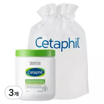 Cetaphil Moisturizing Cream 550g + Pouch Set, 3 Pieces