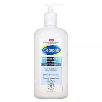 Cetaphil, увлажняющий гель для душа с эффектом облегчения, 20 жидких унций (591 мл)