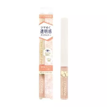 Cezanne Gel Glow Liquid Liner 20 Moon Beige Liquid Glitter Liner Tear Bag Multicolor Glitter 2.0g