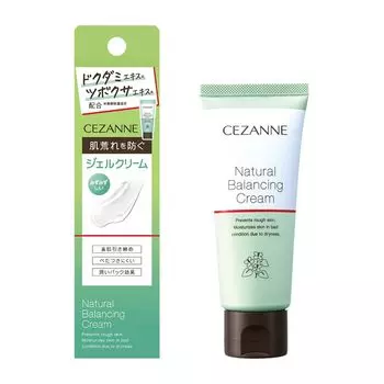 Cezanne Natural Balancing Cream 70 г Крем-гель Hokudami Предотвращает огрубение кожи Большая емкость Нелипкий