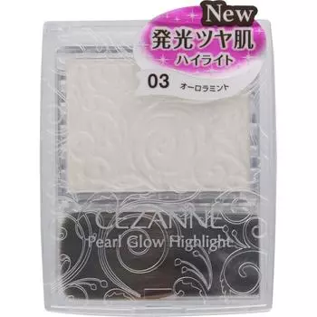 CEZANNE Sezanne Pearl Glow Highlight 03 Aurora Mint Skin Makeup Нанесите необходимое количество средства на кисть и растушуйте в Т-зоне, под глазами, на подбородке.