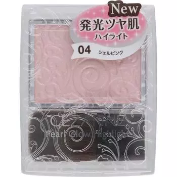 CEZANNE Sezanne Pearl Glow Highlight 04 Shell Pink Skin Makeup Нанесите необходимое количество средства на кисть и растушуйте в Т-зоне, под глазами, на подбородке.