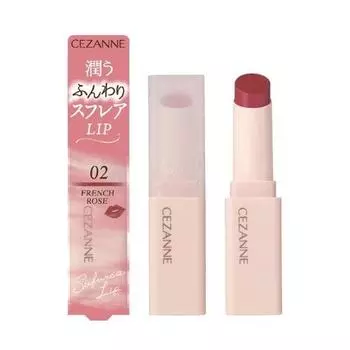 Cezanne Souffle Lip 02 French Rose 4.2g Матовая помада для губ с высокой степенью адгезии