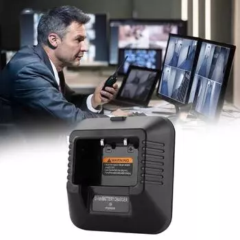 CH-5 Desktop Charger Base For BaoFeng UV-5R\5RA\5RE\5R+Plus\5RA+Plus\DM5R Radio Li-ion Talkie F N5K4 black-One-size