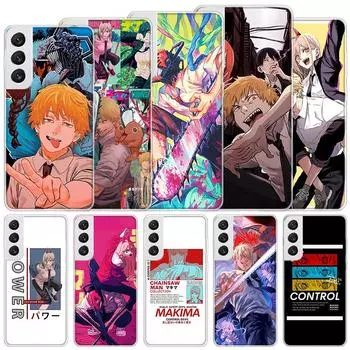 Chainsaw Man Anime Soft Case For Samsung Galaxy S22 S21 Ultra S20 FE S10 Plus Phone Cover S9 S8 + S10E S7 Edge S6 Funda Coque Samsung S21
