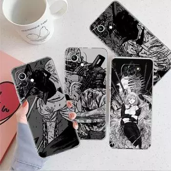 Chainsaw Man Cool Clear Case For Xiaomi Mi Poco X3 NFC M3 Pro F3 F1 11 Lite 12 Note 10 11T 9T Transparent Phone Cover Xiaomi Poco F3