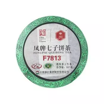 Чай FENGPAI Qizibing F7813 Чайный пирог Пуэр 357г Сырой Пуэр Фэн Цин Пуэр
