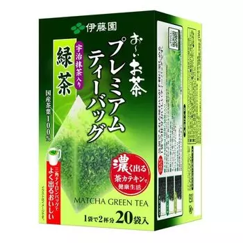 Чай Itoen Premium Tea Bags Зеленый чай с матча 20 пакетиков x 3