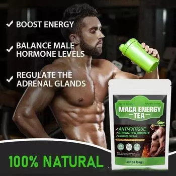 Чай Maca Energy Man Strenth Herbal Enhance Natrual Healthy Drink Herbal Tea Packeds