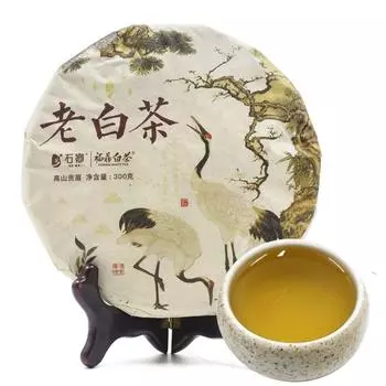 Чай Old Bai Cha Shuanghe Китайский белый чайный торт 300г оздоровительный напиток