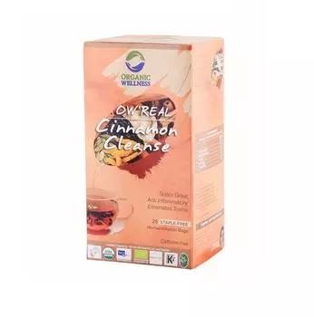 Чай с Корицей (25 пак, 1.30 г), Cinnamon Cleanse Tea, Organic Wellness
