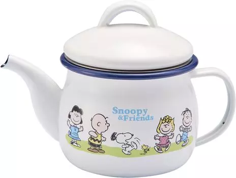 Чайник эмалированный Snoopy Greenfield 540 мл (с ситечком) SNJ-2406