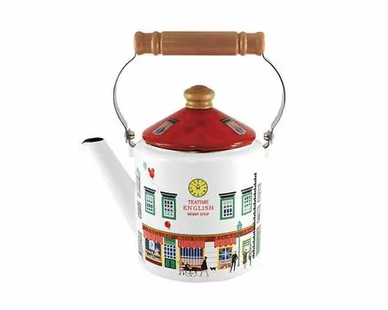 Чайник Fuji Enamel Merry Kettle 2 узора на выбор 2.0 л MM-2.0K (Магазин)