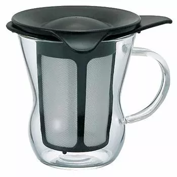 Чайник HARIO One Cup 200 мл, черный, сделано в Японии, подарочный OTM-1B чёрный